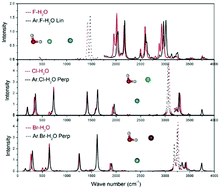 Evaluation Of Ar ging Toward The Vibrational Spectra And Zero Point Energy Of X Hoh X Doh And X Hod For X F Cl Br Physical Chemistry Chemical Physics Rsc Publishing