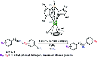 selective homo and cross desilacoupling of aryl and benzyl primary silanes catalyzed by a barium complex dalton transactions rsc publishing benzyl primary silanes catalyzed