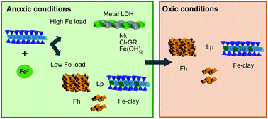 Interactions Of Ferrous Iron With Clay Mineral Surfaces During Sorption And Subsequent Oxidation Environmental Science Processes Impacts Rsc Publishing