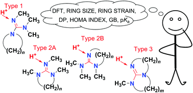 Gas Phase Basicity Of Cyclic Guanidine Derivatives A Dft Study New Journal Of Chemistry Rsc Publishing