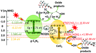 Constructing Ceo2 Nitrogen Doped Carbon Quantum Dot G C3n4 Heterojunction Photocatalysts For Highly Efficient Visible Light Photocatalysis Nanoscale Rsc Publishing