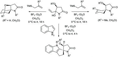 Synthesis Of Spirocyclic Heterocycles From A B Unsaturated N Acyliminium Ions Organic Biomolecular Chemistry Rsc Publishing