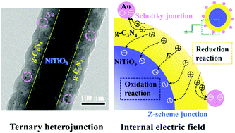 Ternary Nitio3 G C3n4 Au Nanofibers With A Synergistic Z Scheme Core Shell Interface And Dispersive Schottky Contact Surface For Enhanced Solar Photocatalytic Activity Materials Chemistry Frontiers Rsc Publishing