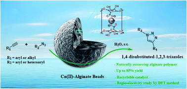 Cu Ii Alginate Based Superporous Hydrogel Catalyst For Click Chemistry Azide Alkyne Cycloaddition Type Reactions In Water Rsc Advances Rsc Publishing