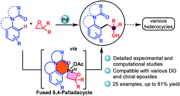 Palladium Catalyzed Synthesis Of B Hydroxy Compounds Via A Strained 6 4 Palladacycle From Directed C H Activation Of Anilines And C O Insertion Of Epoxides Chemical Science Rsc Publishing