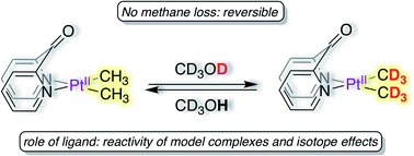 Reversible Ptii Ch3 Deuteration Without Methane Loss Metal Ligand Cooperation Vs Ligand Assisted Ptii Protonation Chemical Science Rsc Publishing