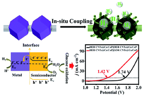 Core Corona Co Cop Clusters Strung On Carbon Nanotubes As A Schottky Catalyst For Glucose Oxidation Assisted H2 Production Journal Of Materials Chemistry A Rsc Publishing