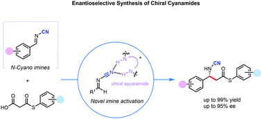 その他 RsC Enantioselective reaction of N-cyano imines: decarboxylative