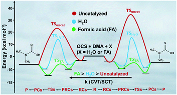 Catalytic Effect Of Water And Formic Acid On The Reaction Of Carbonyl Sulfide With Dimethyl Amine Under Tropospheric Conditions Physical Chemistry Chemical Physics Rsc Publishing