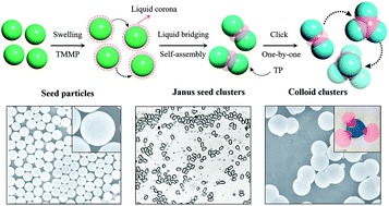 Particle-click-particle: colloidal clusters from click seeded emulsion ...