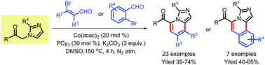 Cobalt-catalyzed tandem one-pot synthesis of polysubstituted imidazo[1 ...