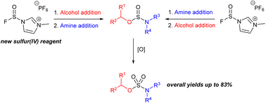 Sulfur iv reagents for the SuFEx based synthesis of substituted