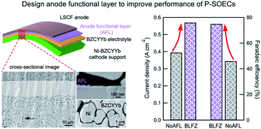 Design of anode functional layers for protonic solid oxide electrolysis ...