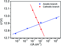 Modeling of the cathodic and anodic polarization curves of metals