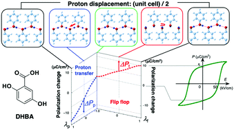 Competing ferroelectric polarization: hydroxyl flip-flop