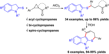 AlCl3-mediated ring-opening reactions of indoline-2-thiones with acyl ...