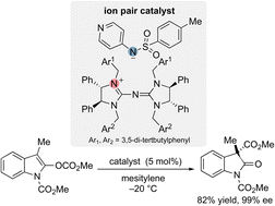 A chiral pentanidium and pyridinyl-sulphonamide ion pair as an