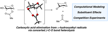 On the mechanism of carboxylate elimination from carbohydrate monoester ...