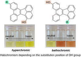 Chromic properties of dibenzo[j,l]fluoranthenes exhibiting