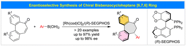 Enantioselective synthesis of chiral seven-membered rings via Rh ...