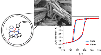 Reverse micelle synthesis and downsizing effects in iron(III) spin crossover materials