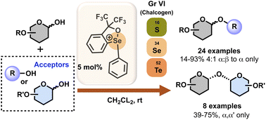 Hypervalent chalcogenonium organocatalysis for the direct