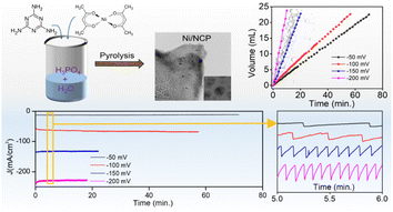 N,P-codoped carbon shells grafted on nickel nanoparticles as an efficient catalyst for hydrogen generation