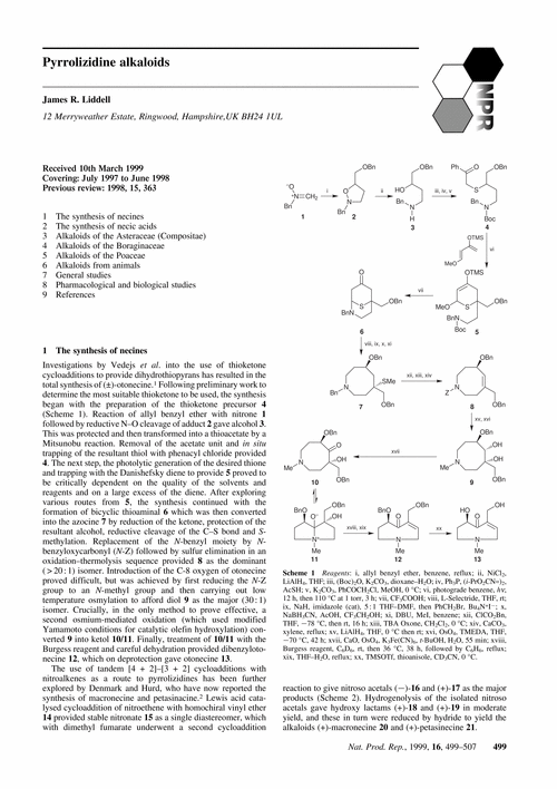 Pyrrolizidine alkaloids