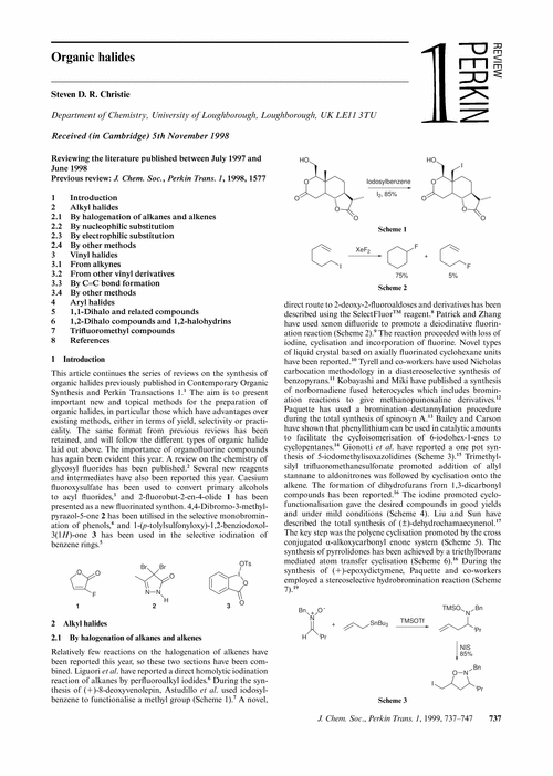 Organic halides