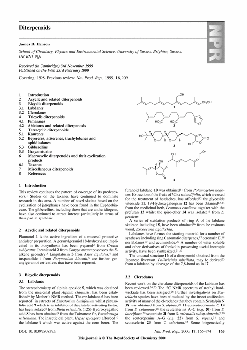 Diterpenoids