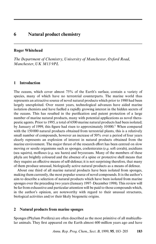 Chapter 6. Natural product chemistry