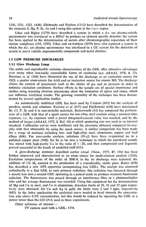 Low pressure discharges