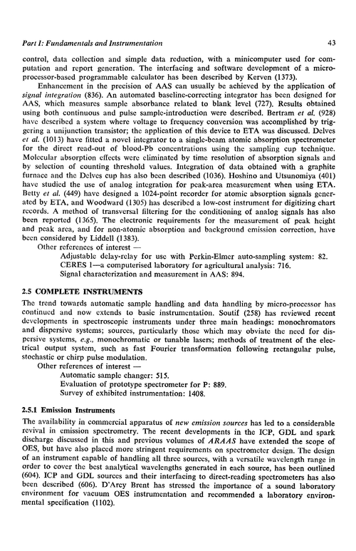 Complete instruments