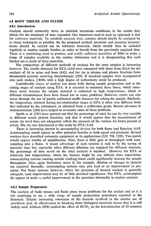 Body tissues and fluids