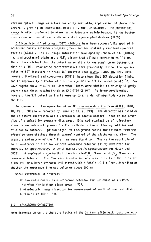 Background correction