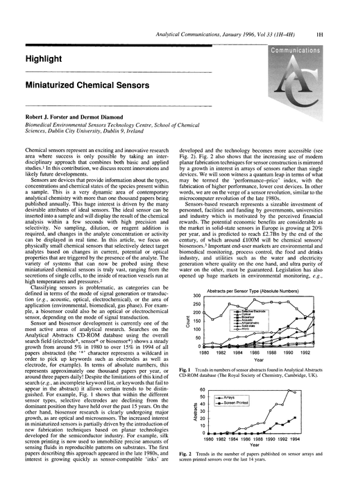 Highlight. Miniaturized chemical sensors