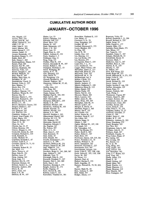 Cumulative author index