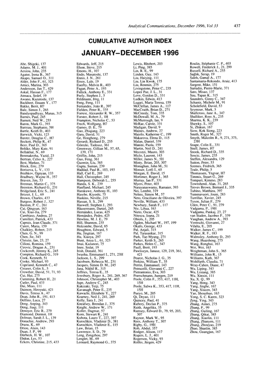 Cumulative author index