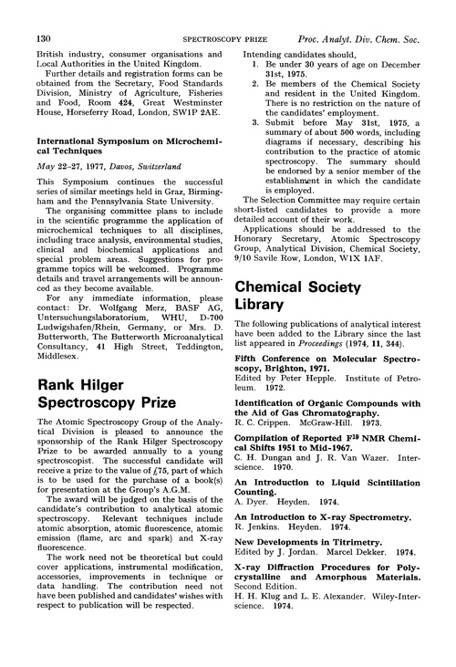 Chemical Society Library