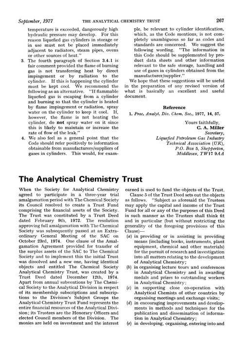The Analytical Chemistry Trust