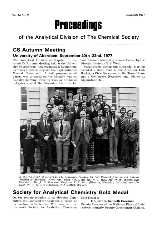 CS Autumn Meeting