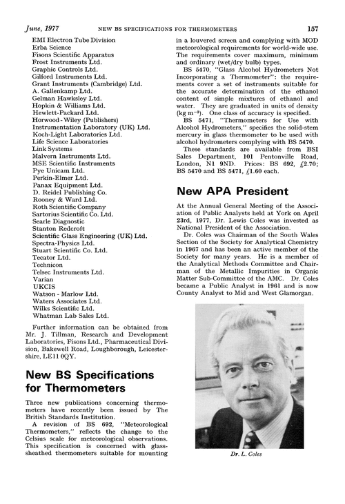 New APA President