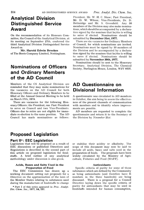 Proposed legislation. Part II: EEC legislation