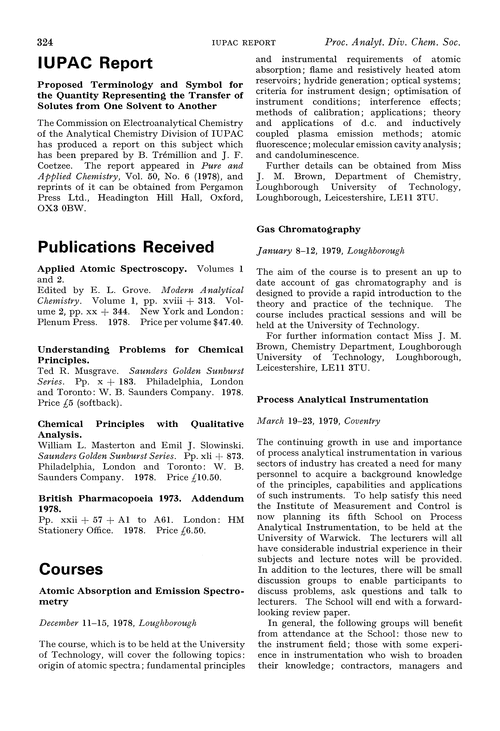 Publications received