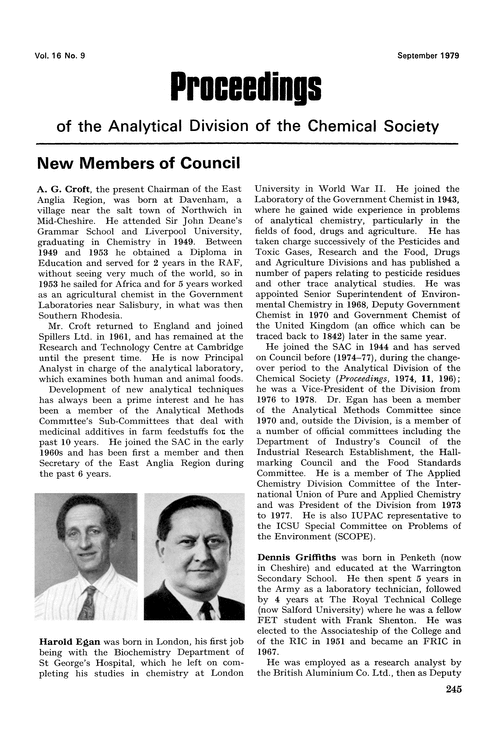 New members of council