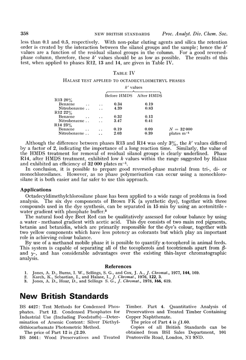 New British Standards