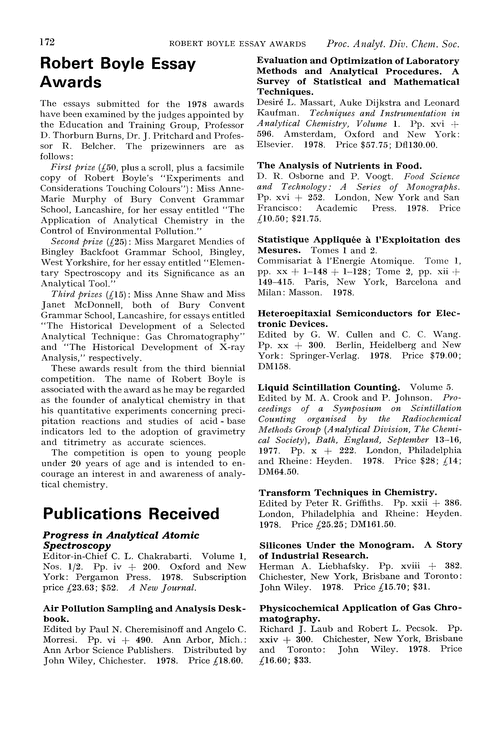 Publications received