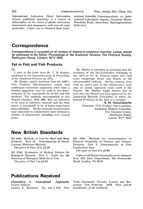 Publications received