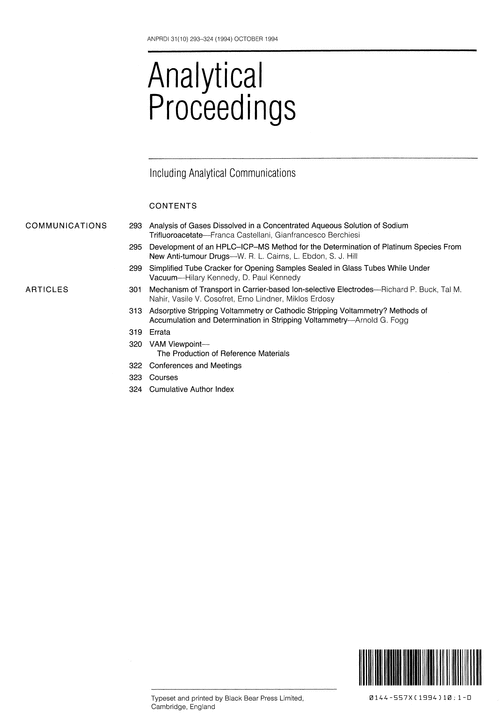 Contents pages