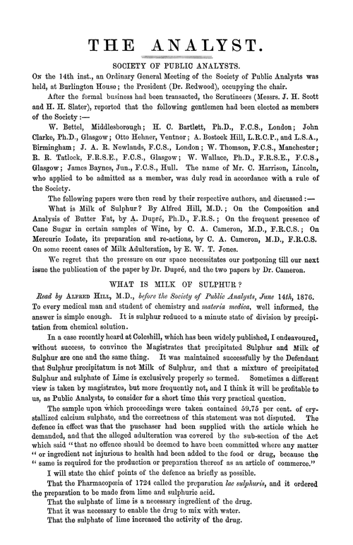 Society of Public Analysts